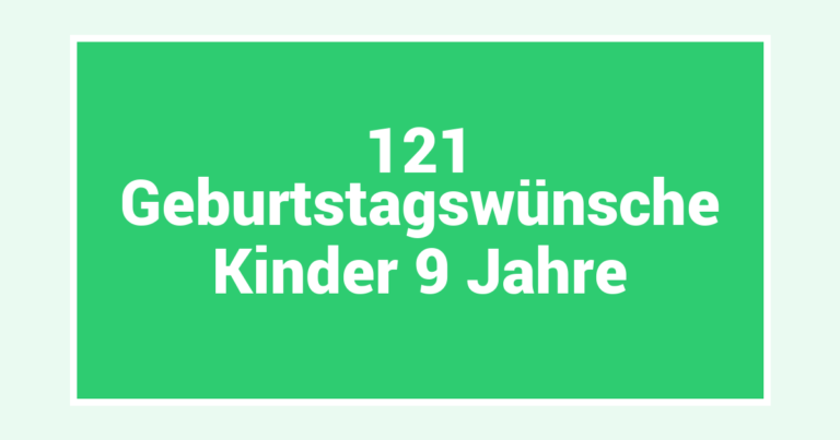 121  Geburtstagswünsche Kinder 9 Jahre