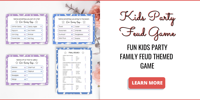 Kids Friendly Feud Game